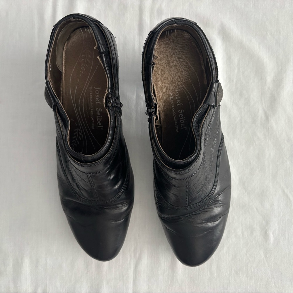 Josef Seibel Black Ankle Booties Size 41  (EU) 10/10.5 (USA) - Picture 2 of 11